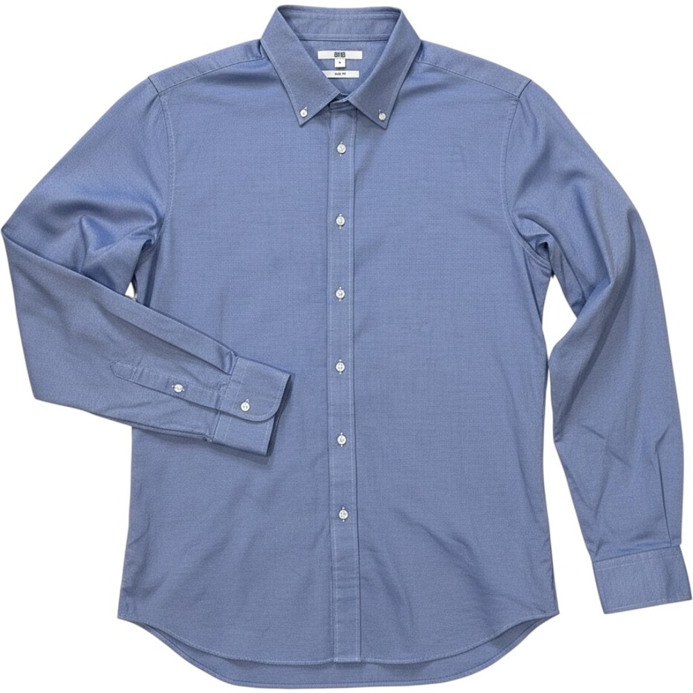 Uniqlo Chambray Shirt Mens M Office Button Down Slim Fit Event